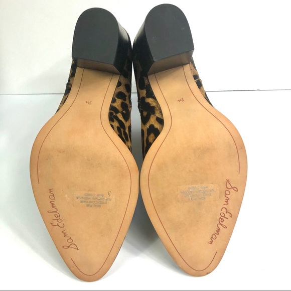 Sam Edelman Blake Leopard Brahma Ankle Boots 7.5 - Picture 8 of 8